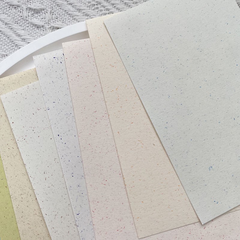 彩色砂点纸m5纸砖m5内页a7特种纸艺术纸菜单打印纸手帐空白活页纸