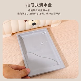 碗筷收纳盒小型家用餐具碗盘沥水架高颜值厨房置物带盖台面小碗柜