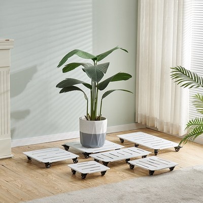 花盆托盘带轮万向轮可移动大承重底座置物托架植物方形花架轮子