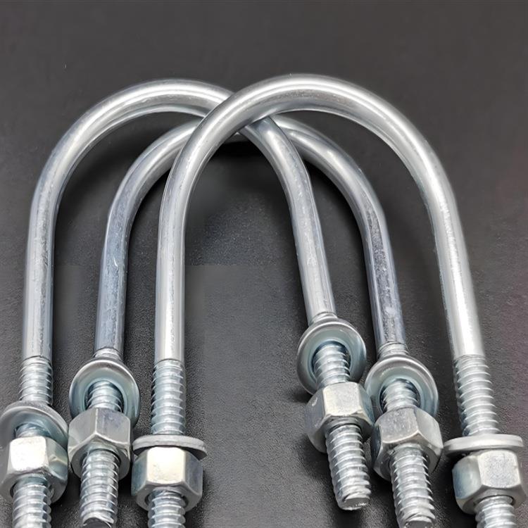 304U型螺栓不锈钢U型螺丝管卡卡箍卡口管夹M6M8M10M12M16