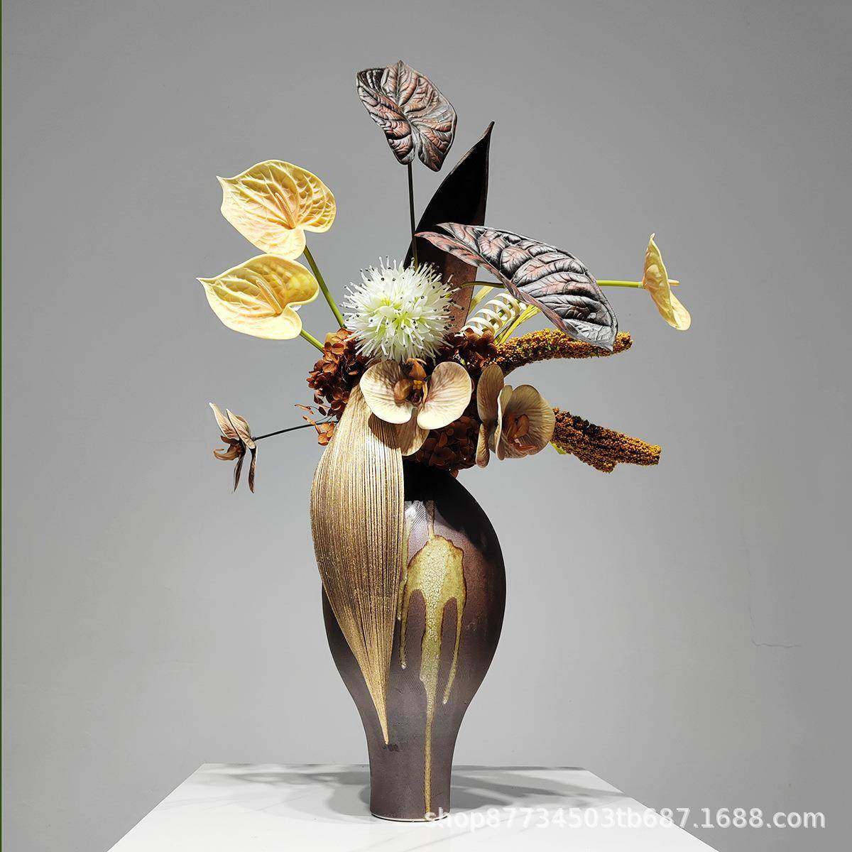 新中式日式仿真花永生干花样板房餐厅茶室茶几售楼处民宿玄关摆件,机械设备,其他机械设备,淘宝优惠券,粉丝福利购,淘宝优惠卷