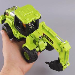 大号抓机工程车儿童玩具钻孔机钻地机打桩机破拆机打洞机玩具车