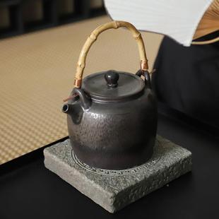 双层壶大神承隔ERM热垫壶承泡干盘侘寂风青石复古四兽茶具配件压