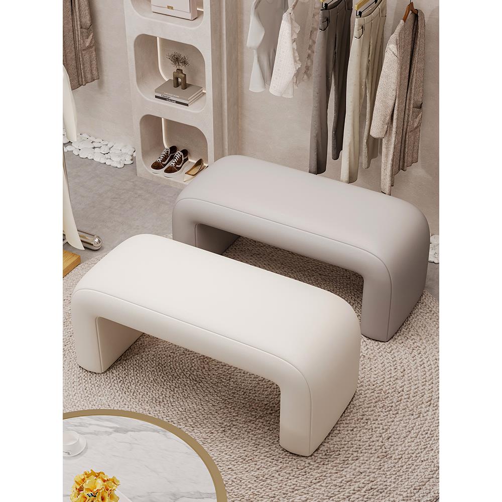 入户换鞋凳家用门口试衣间可坐穿鞋凳轻奢高级感沙发床尾长条凳子