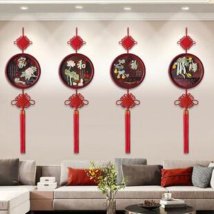 玄关墙面装饰品高级感入户门挂饰过道墙上中国结墙壁遮丑福字挂件