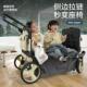 牧行P8户外营地车可折叠野营手推车遮阳棚溜娃儿童可躺露营车拖车