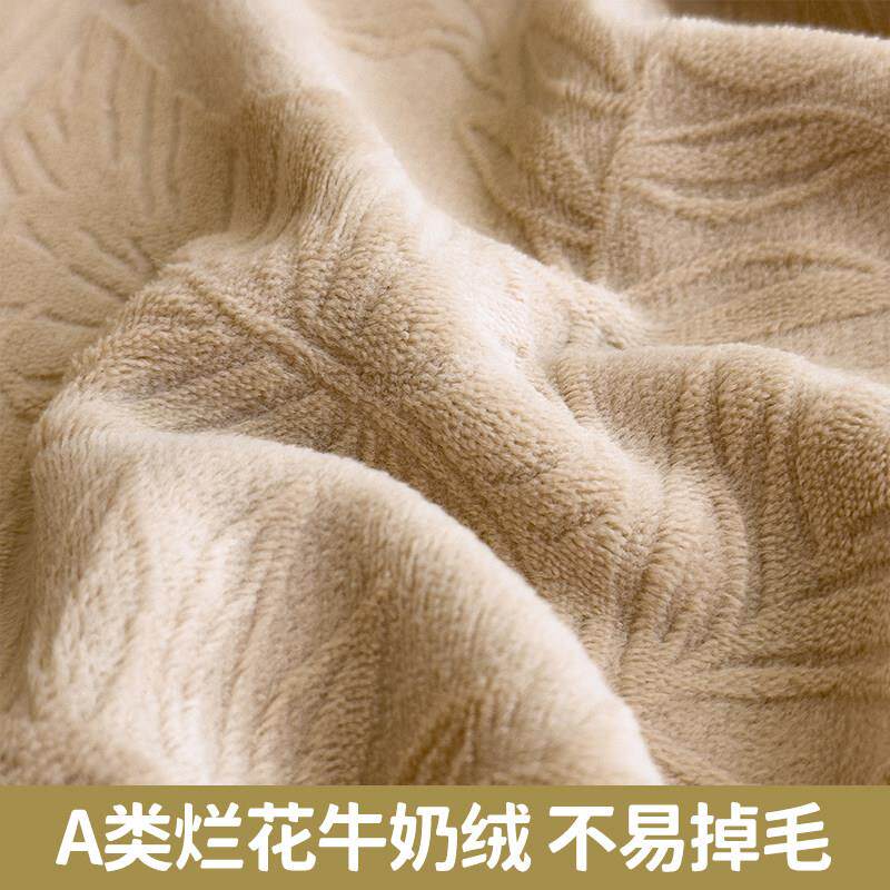 牛奶绒床笠单件秋冬季加厚席梦思床垫床包套珊瑚绒床单2024新款