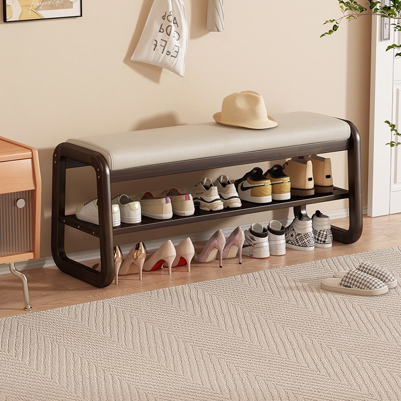儿童换鞋凳门口家用坐凳一体鞋架子非实木软包坐垫长条凳2024爆款