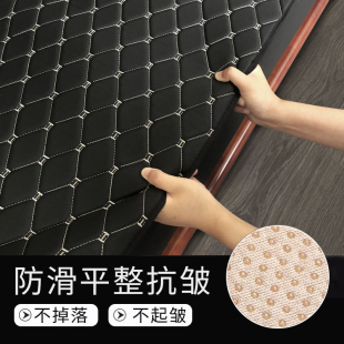 通用防滑单人扶手皮革坐垫套罩定做 皮质办公室皮沙发垫子四季