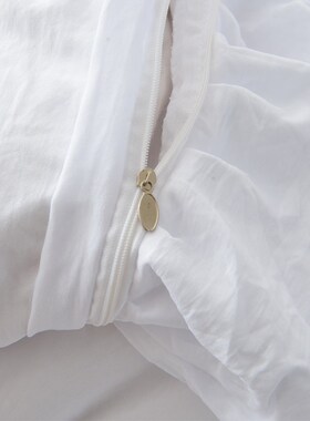 紫镜花语法式公主田园紫色花卉枕套一对装双层花边枕芯套枕头罩