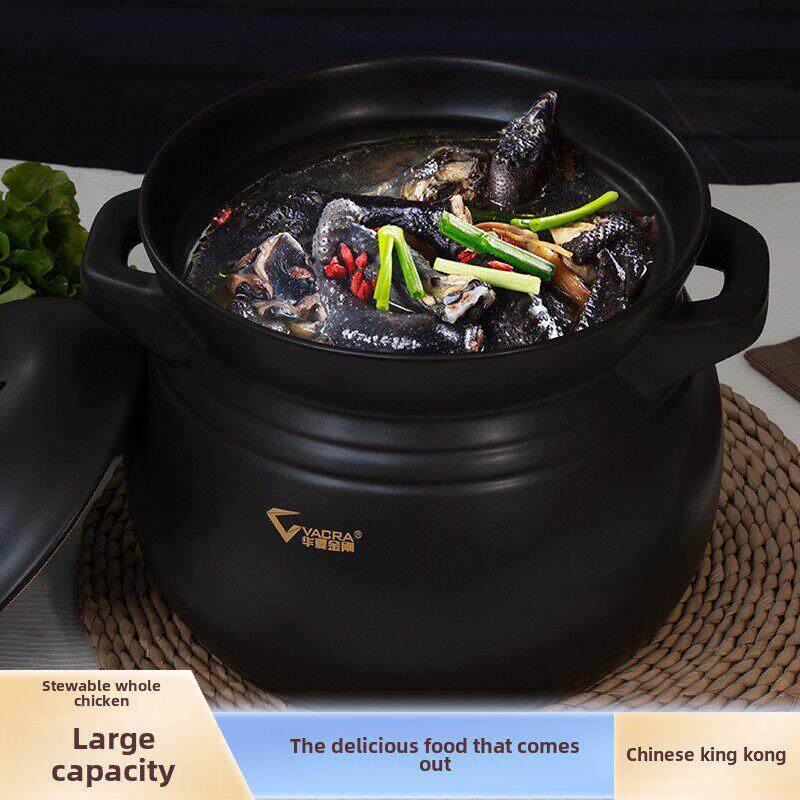 金刚煲耐高温砂锅炖汤锅家用燃气煤气灶专用煲汤大号容量沙锅陶瓷