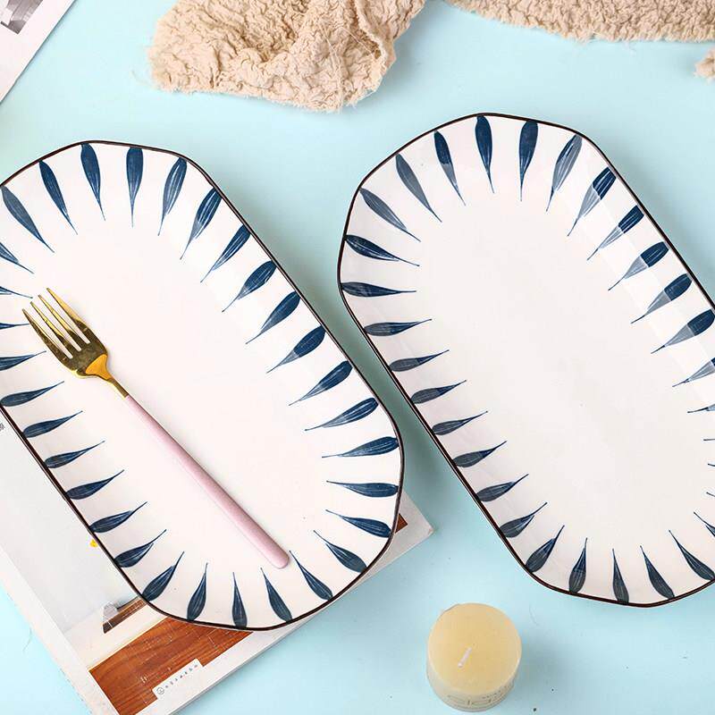 日式6-10人家用碗碟套装 创意饭碗盘子组合学生宿舍碗盘餐具套组