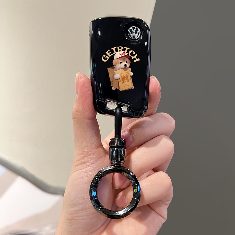 大众钥匙套速腾探岳帕萨特迈腾b8b9宝来朗逸途岳polo探歌汽车壳扣