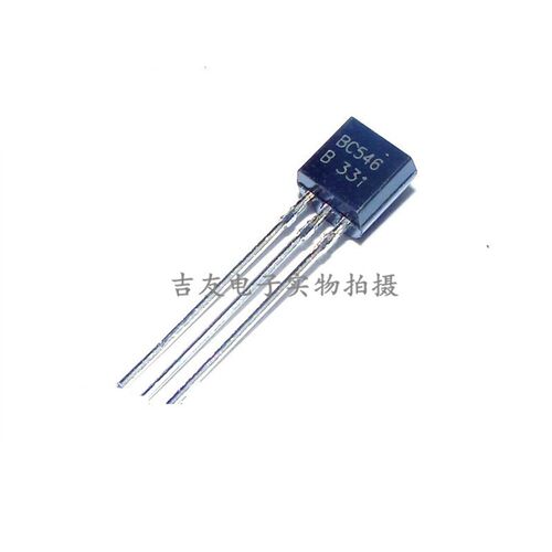 全新国产BC546B 三极管 BC546 直插TO-92 65V 100mA NPN晶体管