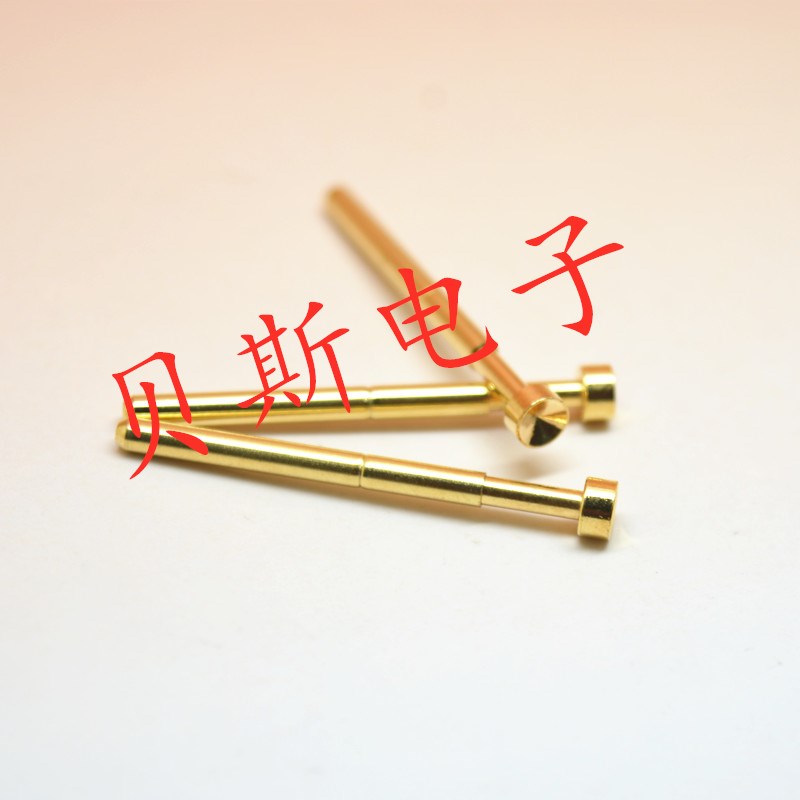 镀金头测试针PA156-A(凹头)探针 2.36mm测试针 顶针弹簧针