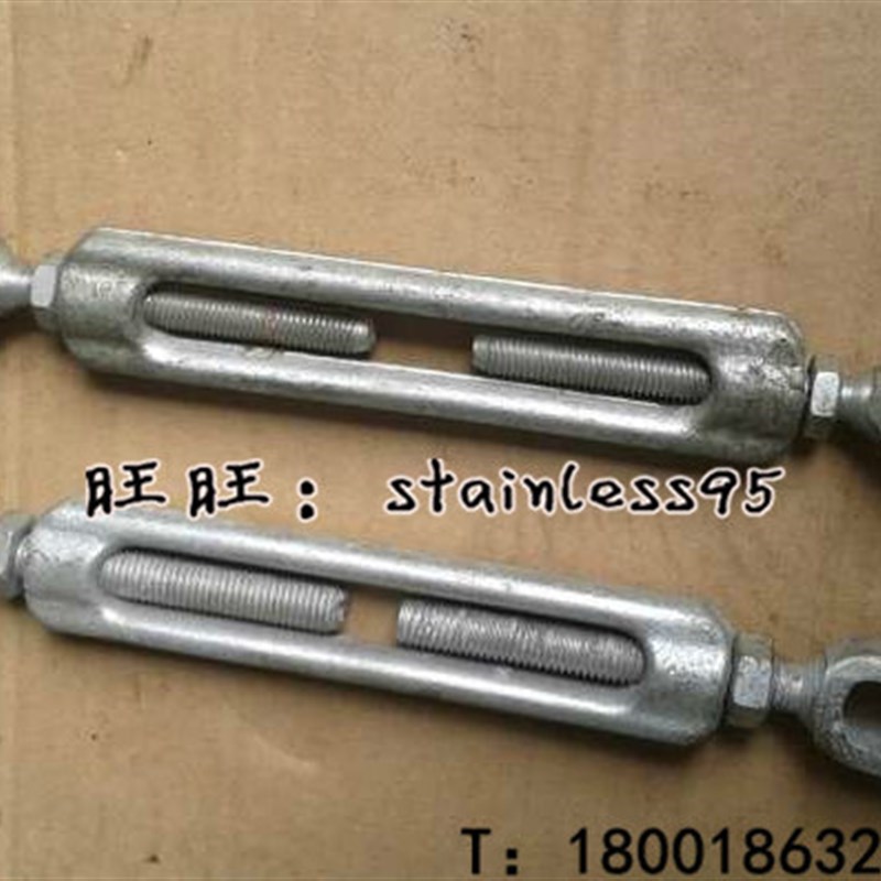 GBT3818-1999铁镀锌船用模锻锻打UU花兰螺丝索具螺旋扣螺栓M12 14