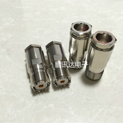 纯铜SL16-K-3-5-7-9 M母头连接器 50欧母馈线接头 UHF头 SL16母头