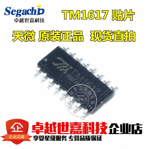 全新原装正品 TM1617 贴片SOP-16 LED数码管显示驱动IC芯片