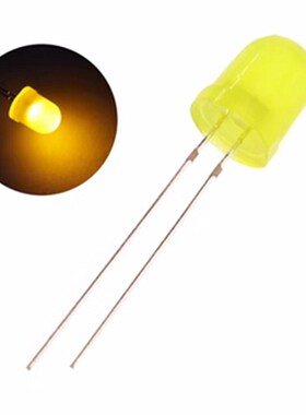 F10 10MM LEDLED灯 高亮 圆头灯珠 白蓝红绿黄直插LED指示灯