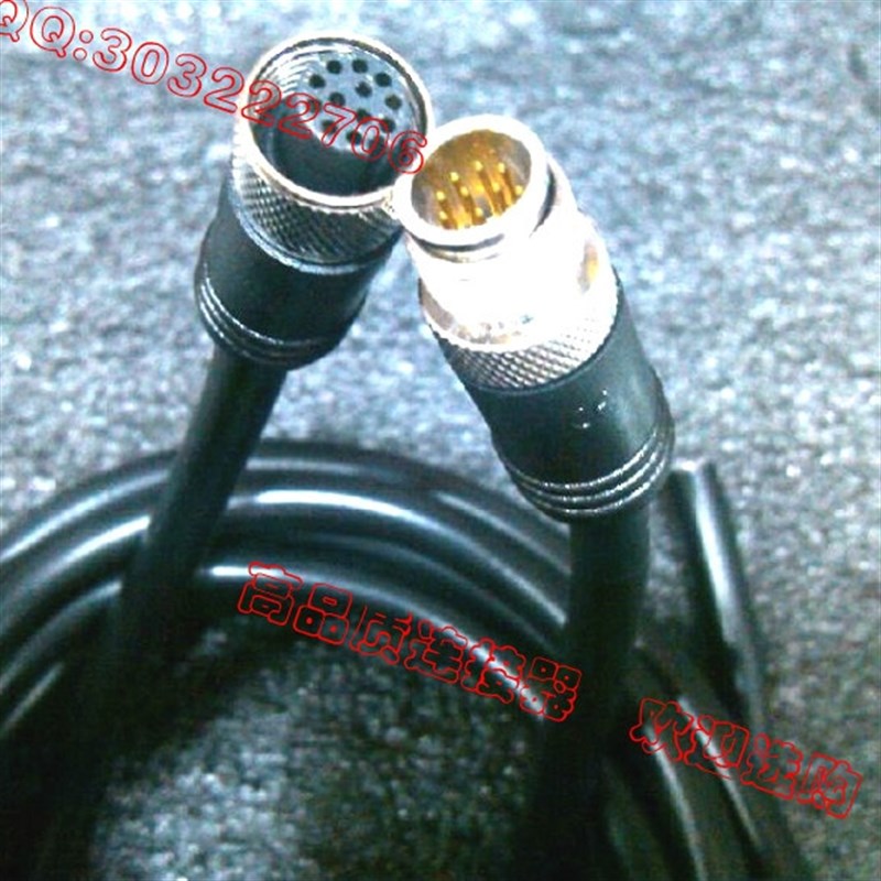 M12传感器插头M12 4/5/8/12/芯/针/孔 公头连接器/电缆/插头IP67