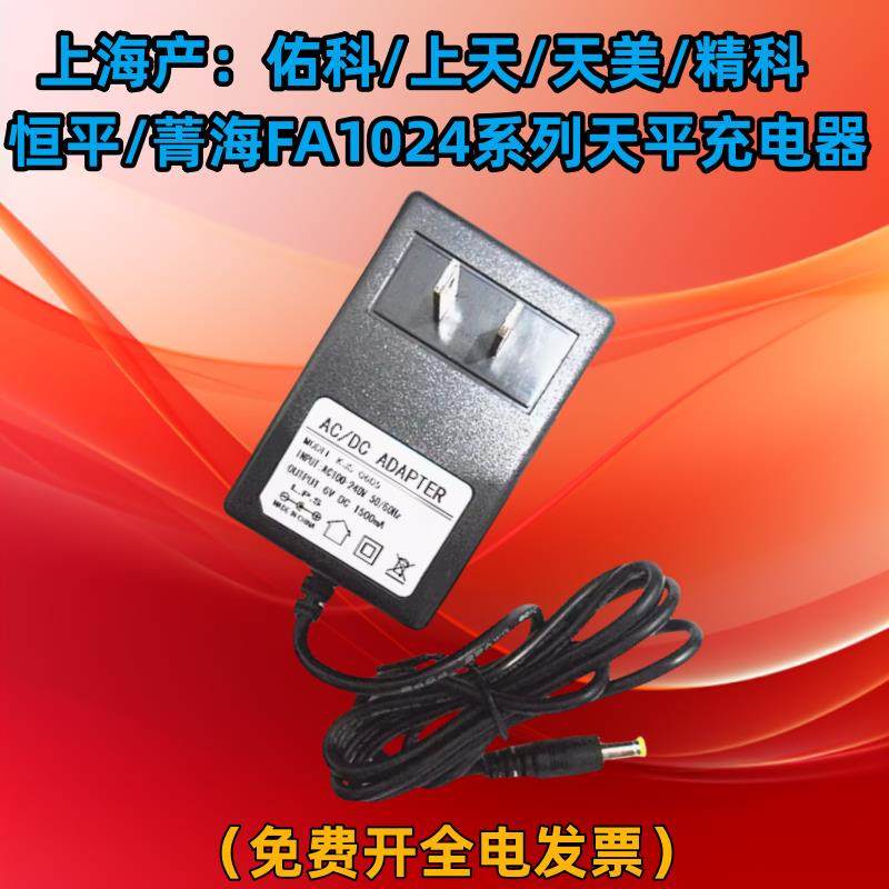上海佑科 精科 天美 上天FA2004B/FA1204B YP50电子天平秤 充电器