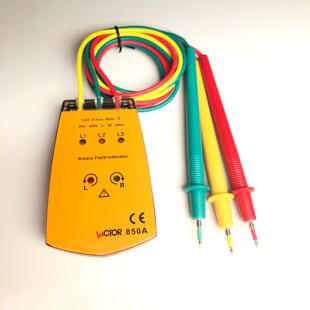 胜利VC850相序表VC850A三相交流电相位检测仪相序测试仪相位计