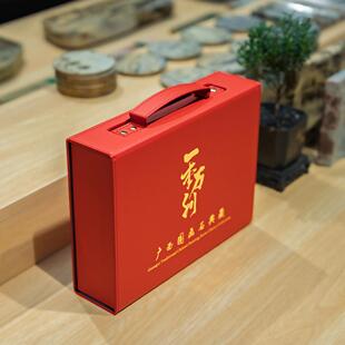 国画石奇石书本一本万利礼盒装商务送礼家居装饰中式风水摆件GS