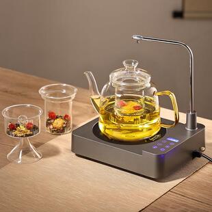 福也全自动上水电热烧水壶泡茶专用抽水煮茶器玻璃壶一体茶具套组