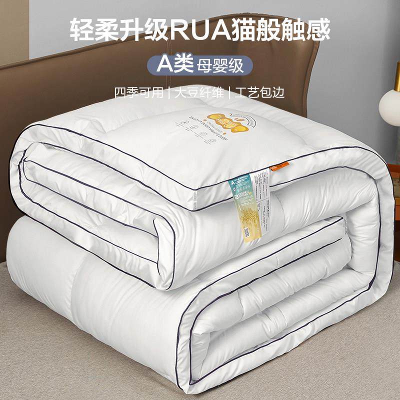 A类大豆纤维被子冬被加厚保暖春秋被芯棉被空调被四季通用可机洗
