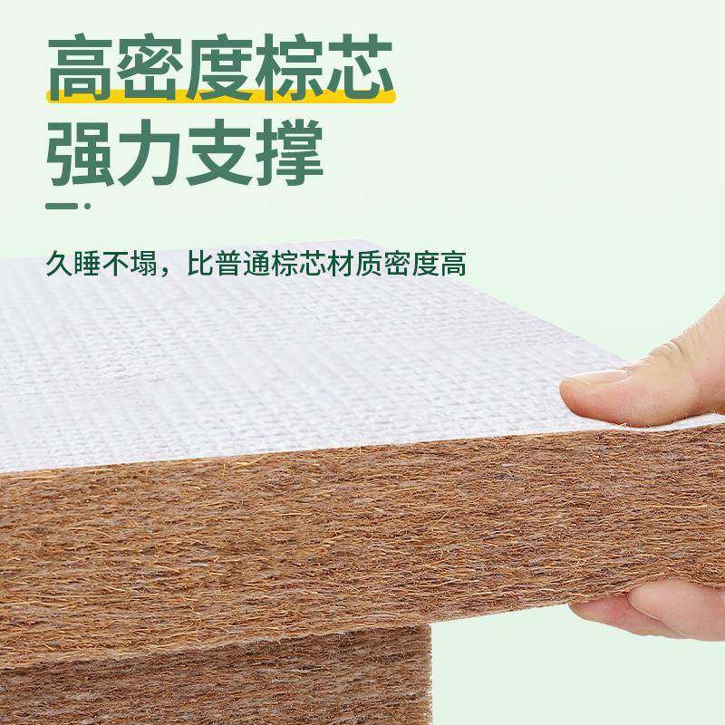 人床垫偏硬椰棕垫20242子.5m加厚0c宿舍学单生护腰脊租m房可折叠