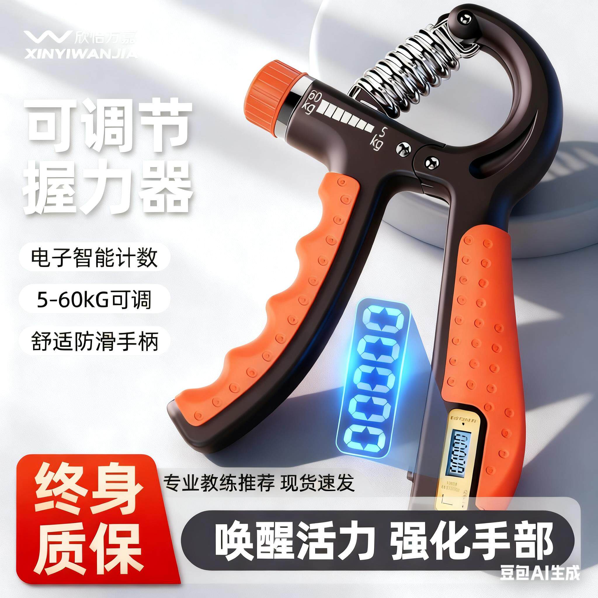 万计嘉握器中小XY-8003学生专用儿童专业手指力量数灵活握力臂力