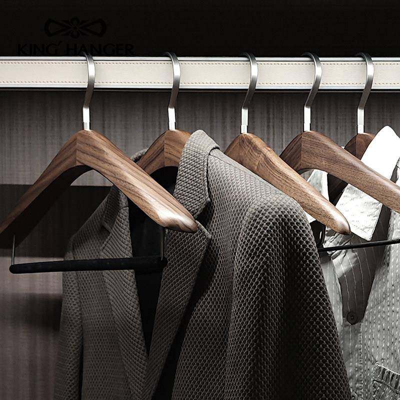 金结端北专美黑胡高桃实木衣架高级衣柜衣帽间用样板间木云顶系列,收纳整理,木质衣架,淘宝优惠券,粉丝福利购,淘宝优惠卷