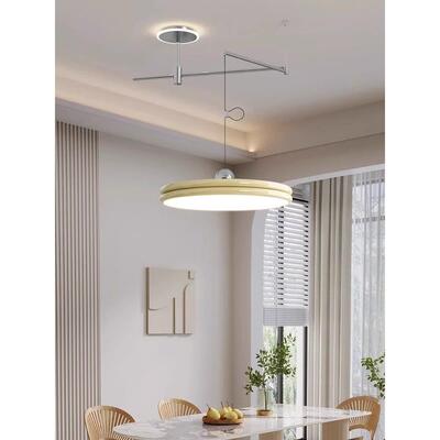 全光谱摇飞碟饭厅吊包豪斯风吧台现代简灯约WCN可餐移位臂饭厅桌