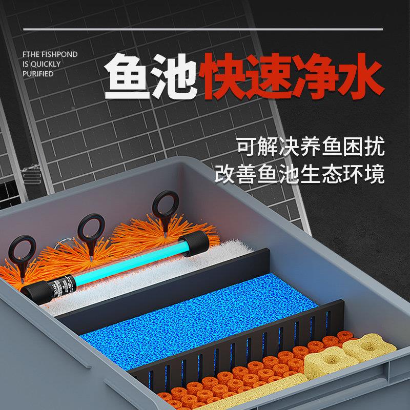 阳EOM能鱼池户过滤器水循太环系统备鱼塘养鱼外设大型水池净水周