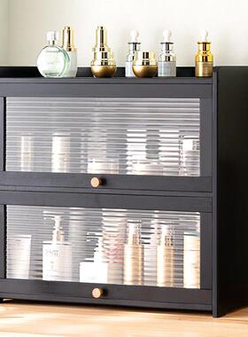 桌示收纳盒收纳柜茶具展柜子餐具厨收房水杯子置物架化面妆品纳柜