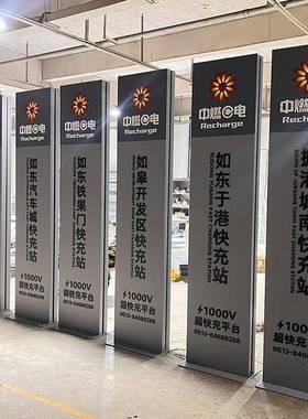 导视牌发光户外广告牌定指示牌落QY-DXP地展导示停车场牌指引路向