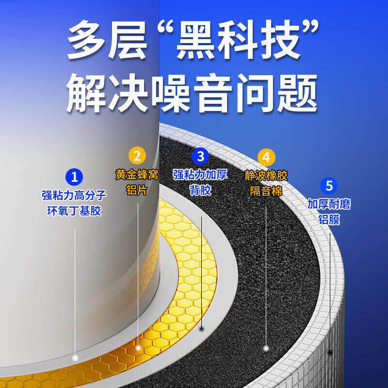静音隔音下水管吸棉音棉强消音自卧室家用粘阻尼片超卫生间止镇板