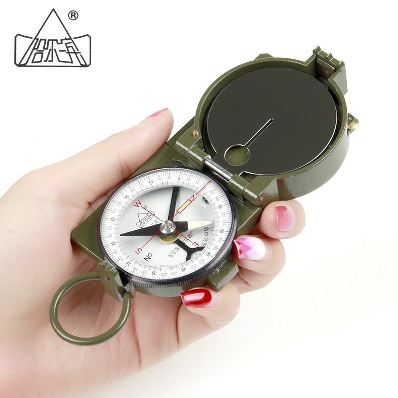 尔滨哈六二式D-7户外多功QL能迷你指北QWH针指南针多功能矿用罗盘