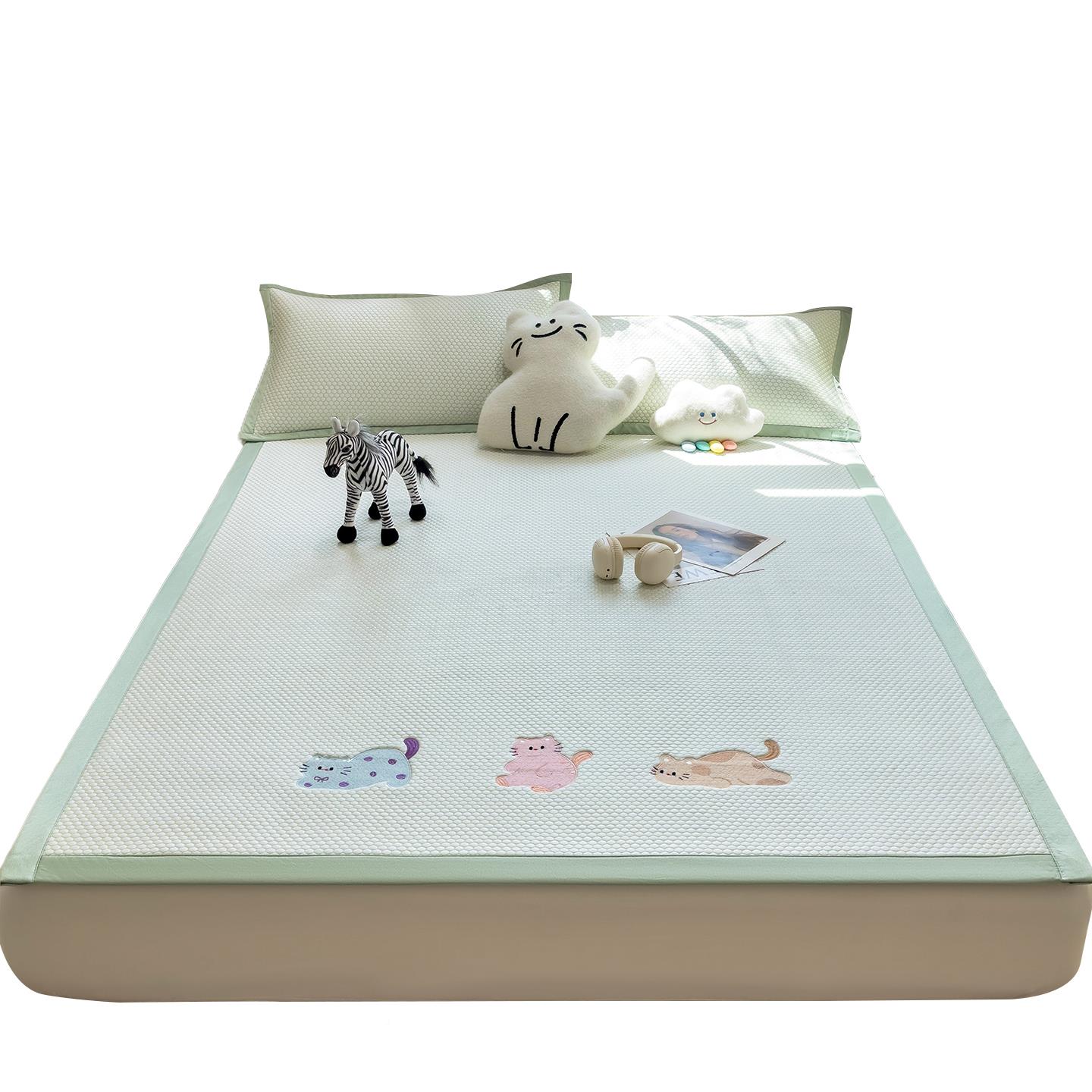 夏季冰新豆豆凉PC-YX2022席空调软席205卡款冰丝凉席通床单床垫三