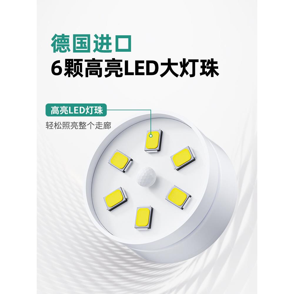 走廊感应灯免充电布线不夜间夜灯人来即亮人走即灭自动电款ZFH插