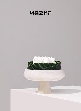 现代约大理石创意花艺月 样漫板间楼处简客厅家居售HJB049摆件