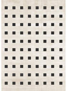 地毯厅茶几毯轻奢高级感天津地毯ZMQ客棋盘边沙发房垫间卧室地毯