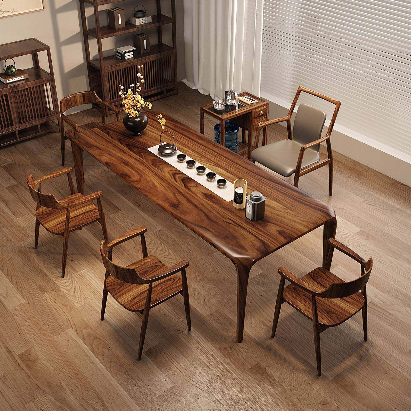 桃木榫卯全实茶椅组桌合胡简约现代木客厅家用茶台办公一体茶几,住宅家具,家用茶台/茶桌,淘宝优惠券,粉丝福利购,淘宝优惠卷