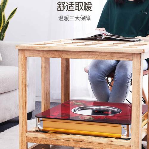 ZHY-DTL1逸火盆客厅遥控加热暖脚暖器电贤烤火盆家用恒温取炉电电
