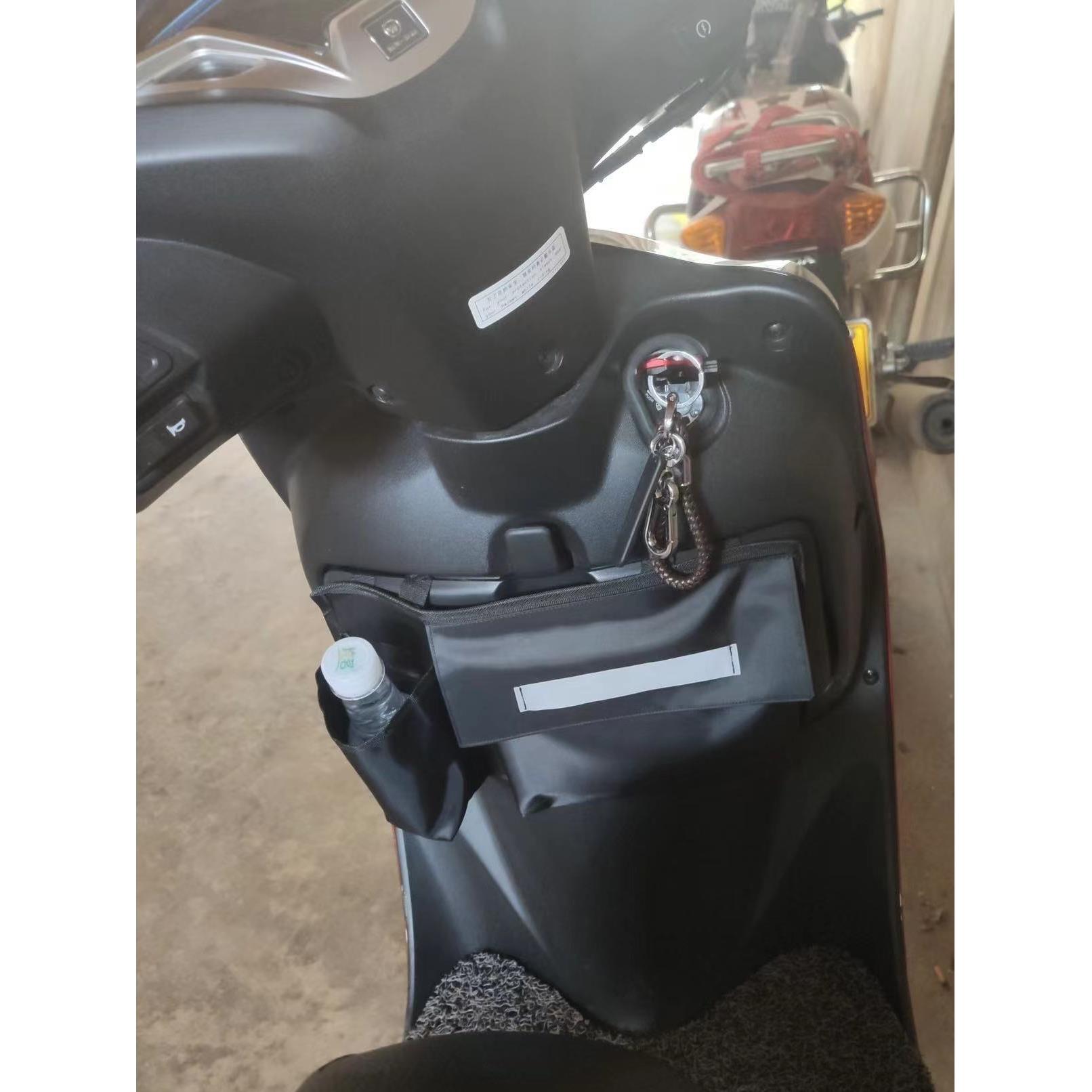 踏板摩托车头工具箱盖包电动车头配件袋装饰品手机置物储物挂包袋