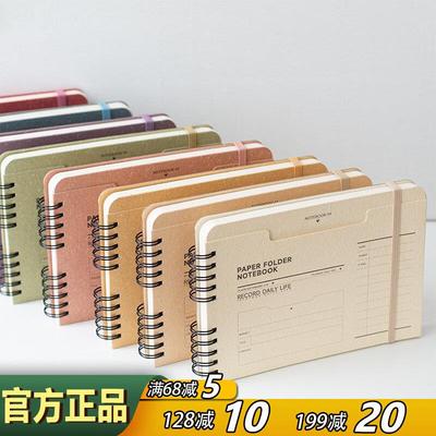 iplaybox复古绑带A7线圈本文件袋封面学习计划记事本自律日记本子