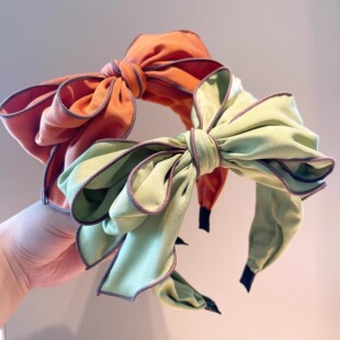 2025新款韩国进口多层立体蝴蝶结宽边发箍发卡气质发饰复古甜美