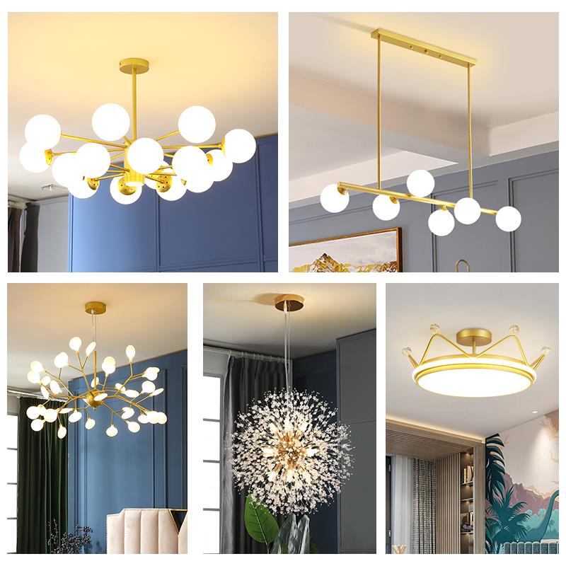 2025新款北欧风格客厅吊灯三室两厅现代简约网红全屋灯具套餐组合
