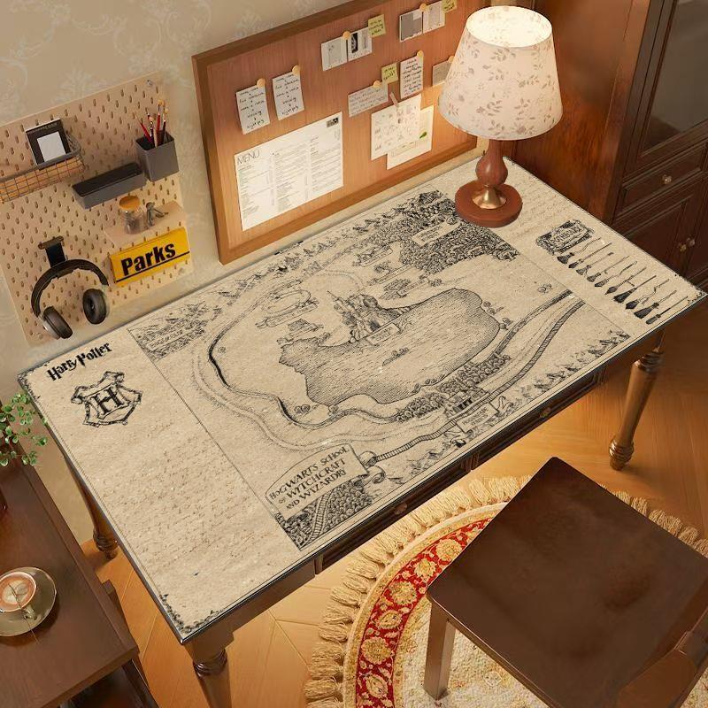 哈利波特四大学院桌垫学生学习专用写字台桌布课桌办公桌面保护垫