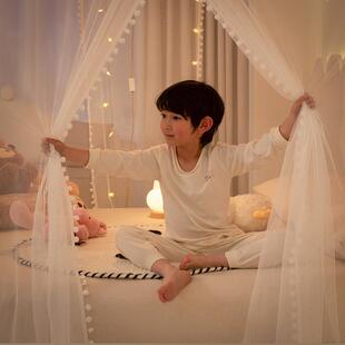 儿童蚊帐支架加粗加厚2025新款家用落地宫廷遮光床上帐篷公主风